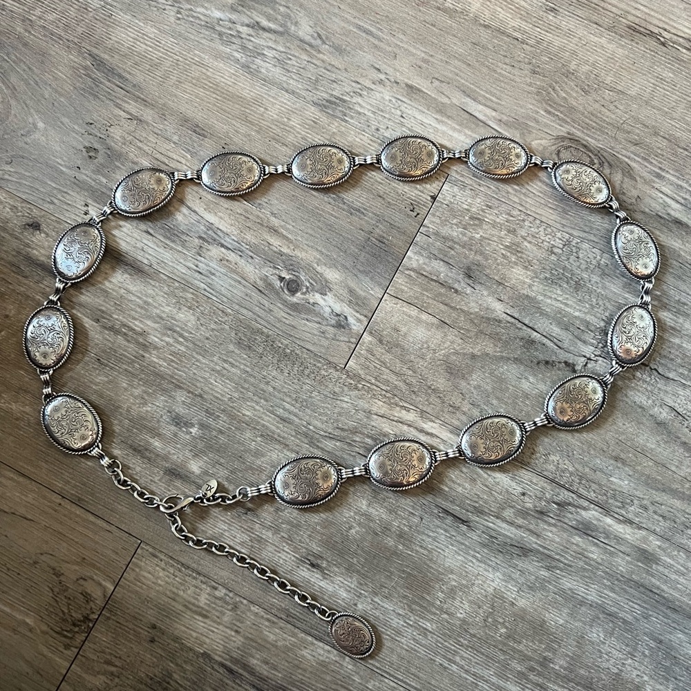Women's Silver Western Belt